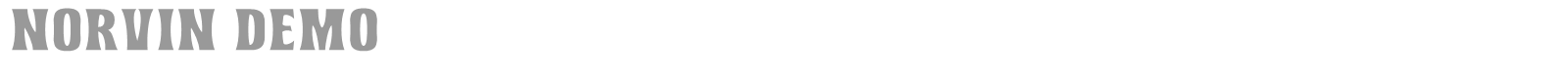 Norvin font preview